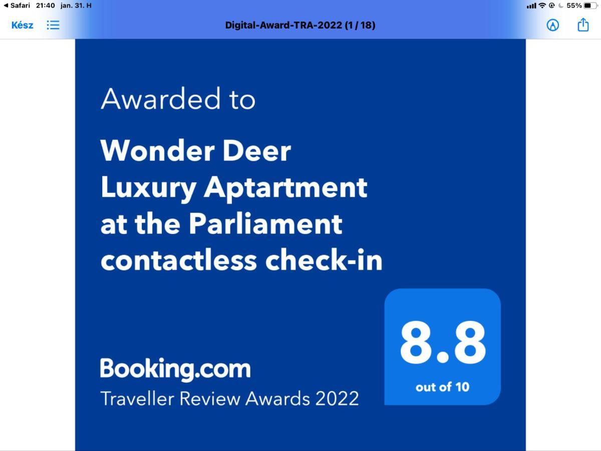 Wonder Deer Lux Apartment At The Parliament Self Check-In Budapest Ngoại thất bức ảnh